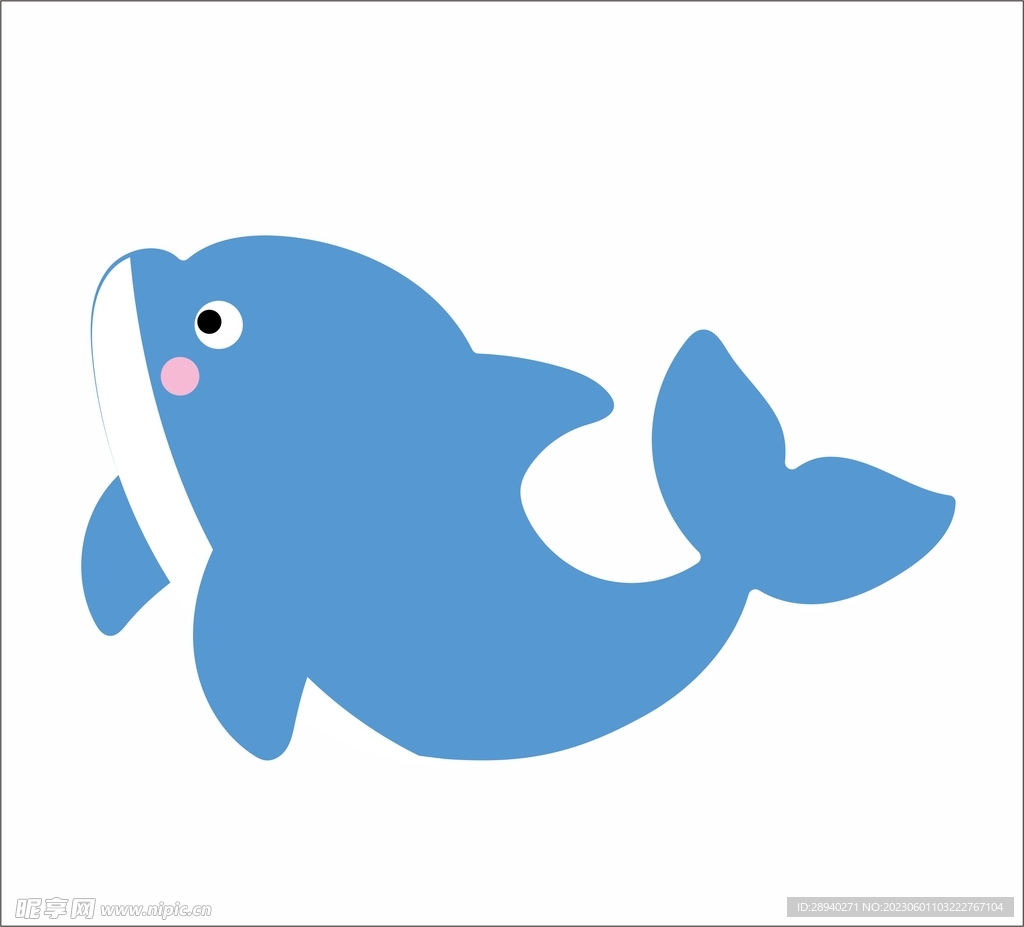 海豚插画卡通动物