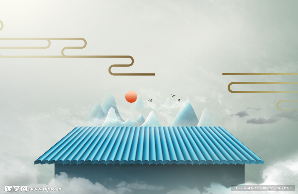 古典风背景模板