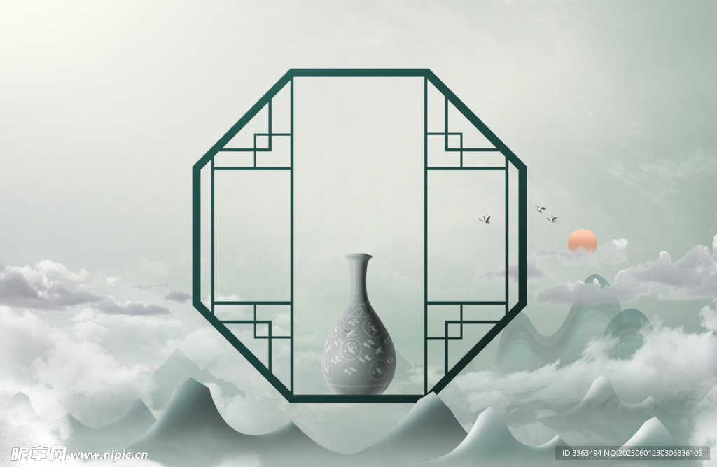 古典风背景模板