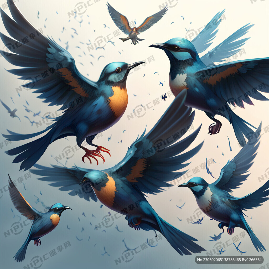 海河交汇 百鸟翔集