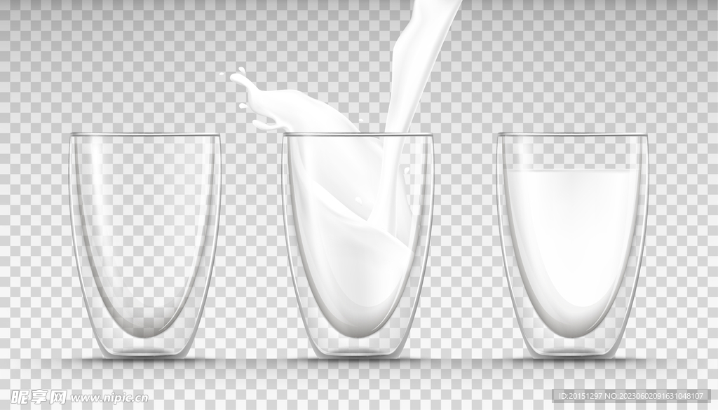 玻璃杯 牛奶