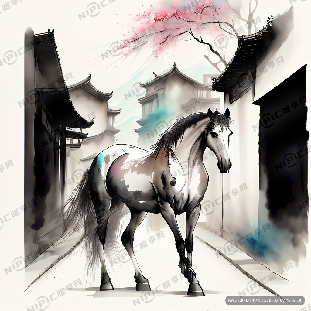 一只超酷的马 3d效果