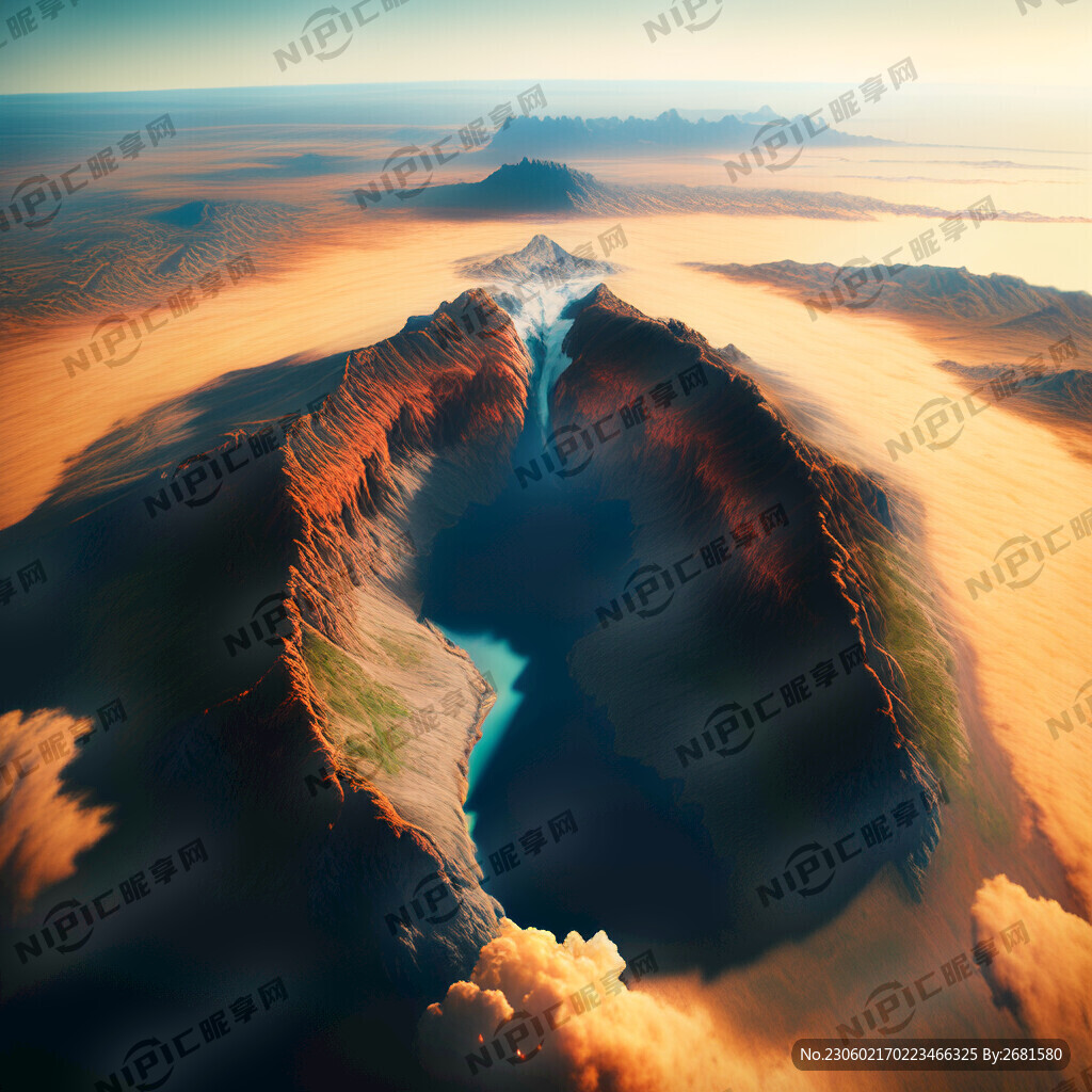 俯视地球全貌、宏大场景、壮美景