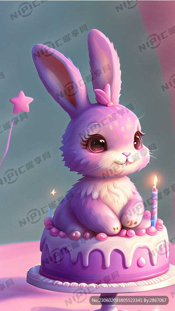 星黛兔 可爱 生日 蛋糕 全身