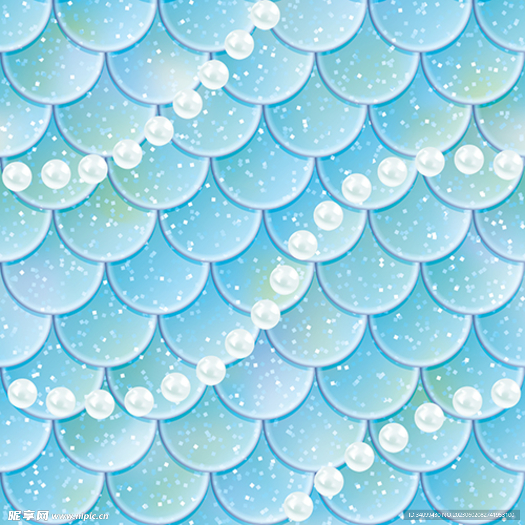 彩色美人鱼鳞片背景