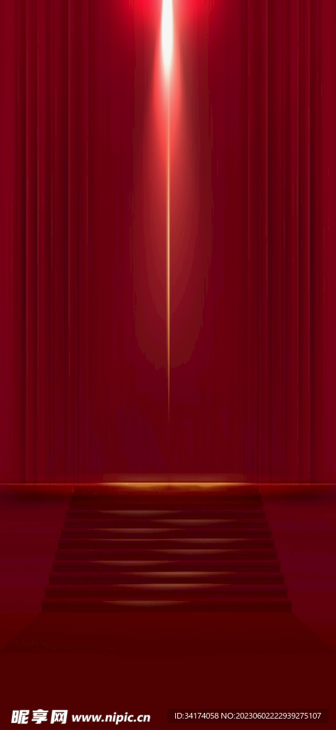 红色背景
