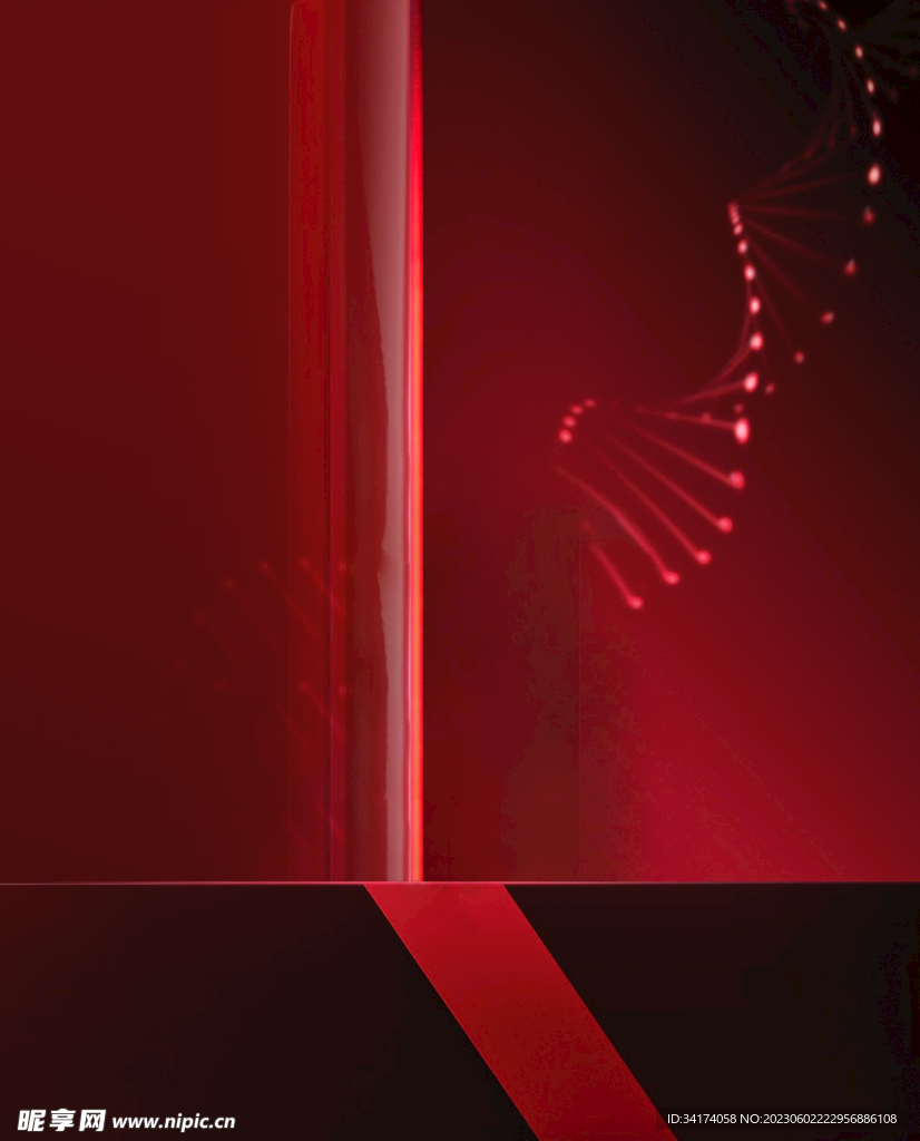 红色背景
