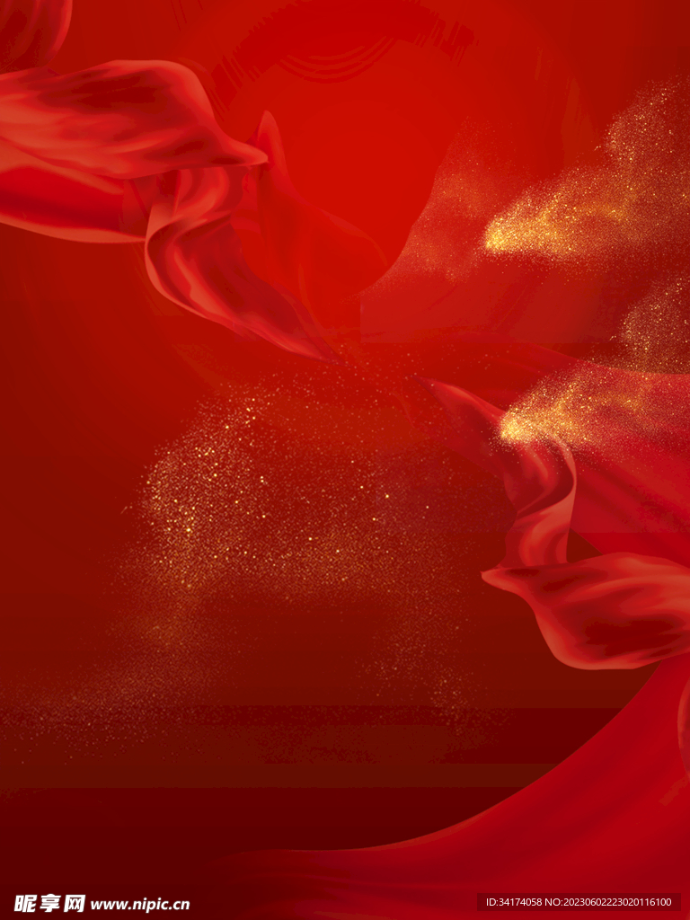 红色背景