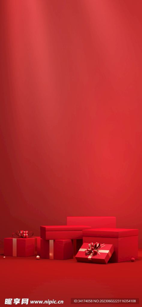 红色背景