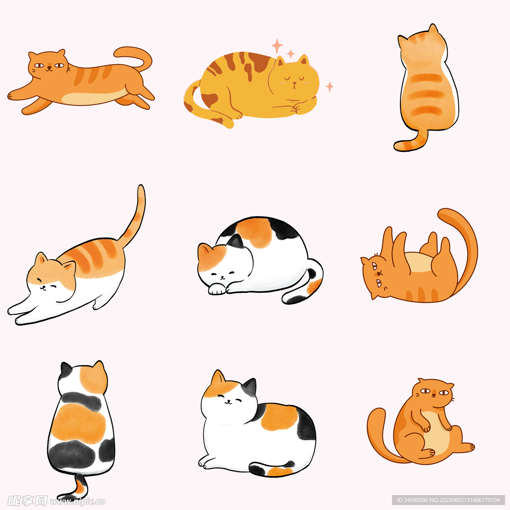 可爱呆萌猫咪小猫喵星人