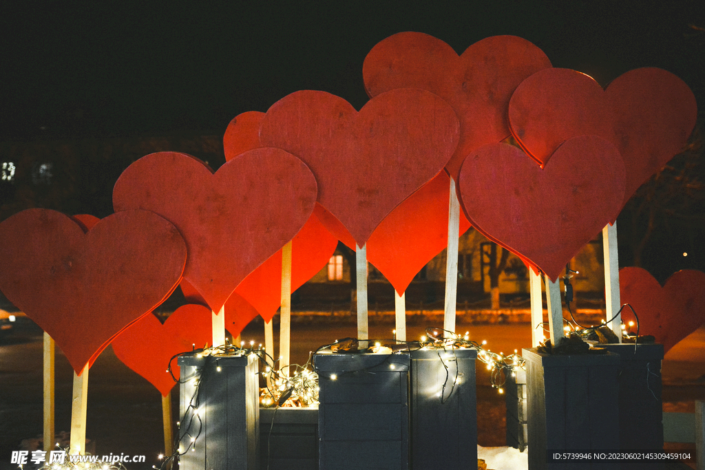 爱心情人节照片素材