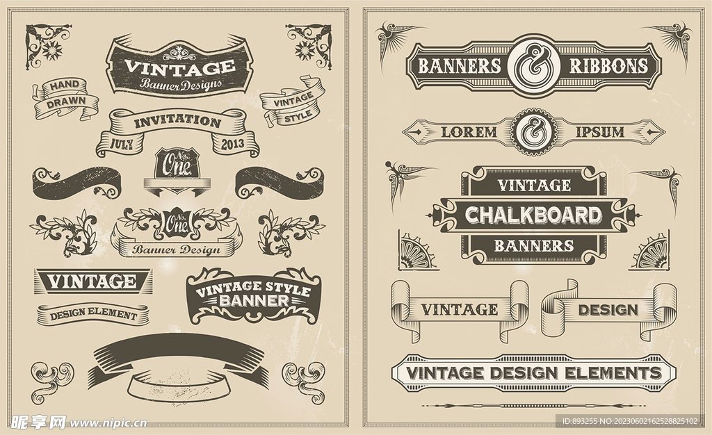 中国风欧式古典复古传统花纹边框