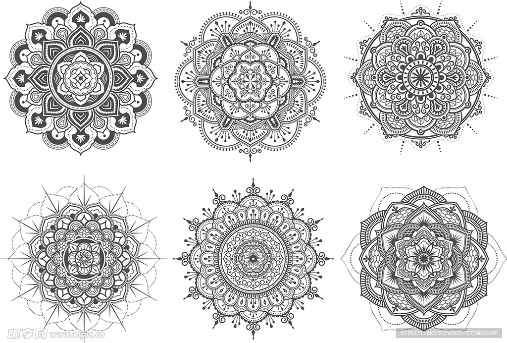 中国风欧式古典复古传统花纹边框