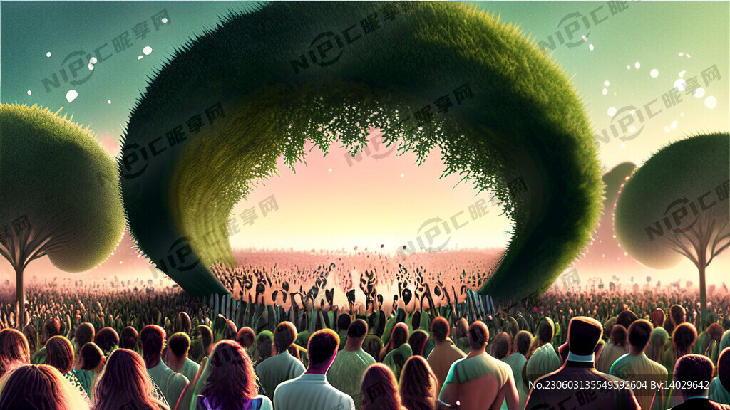 草地音乐会舞美