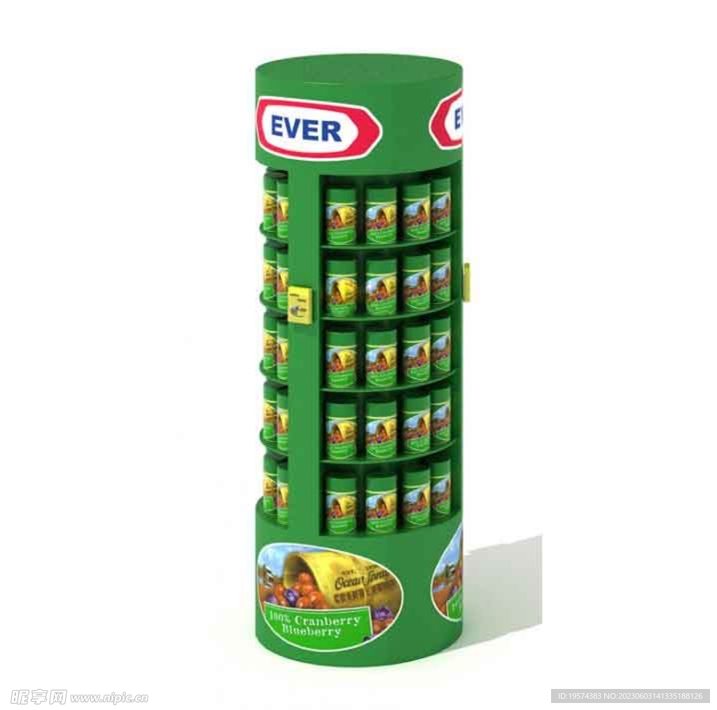 C4D模型 超市货架 