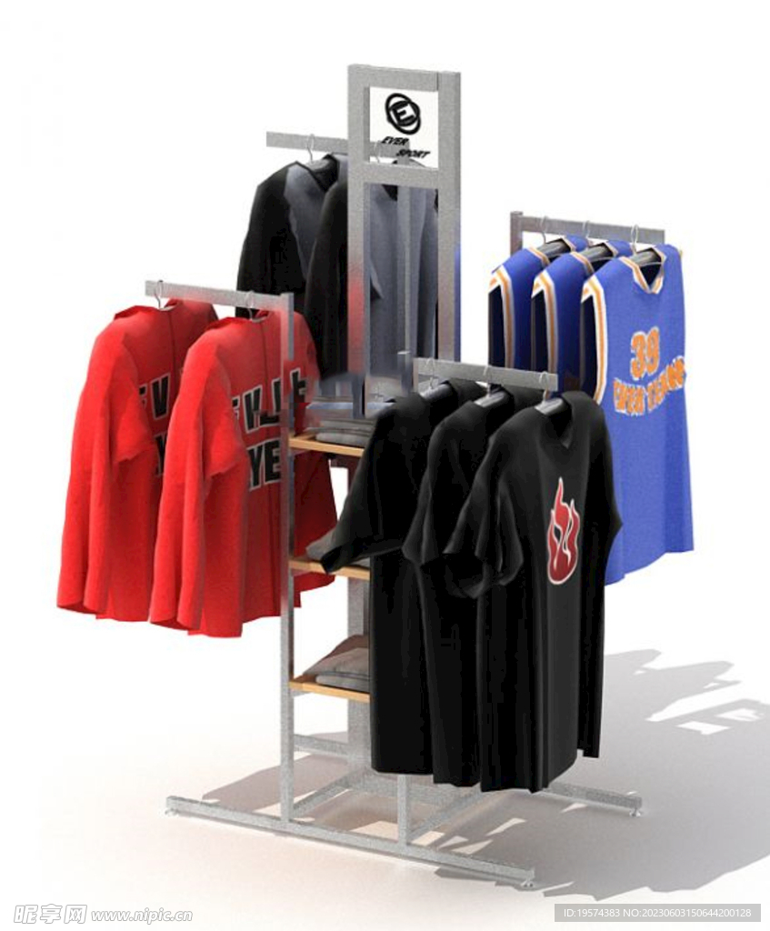 C4D模型 超市货架  