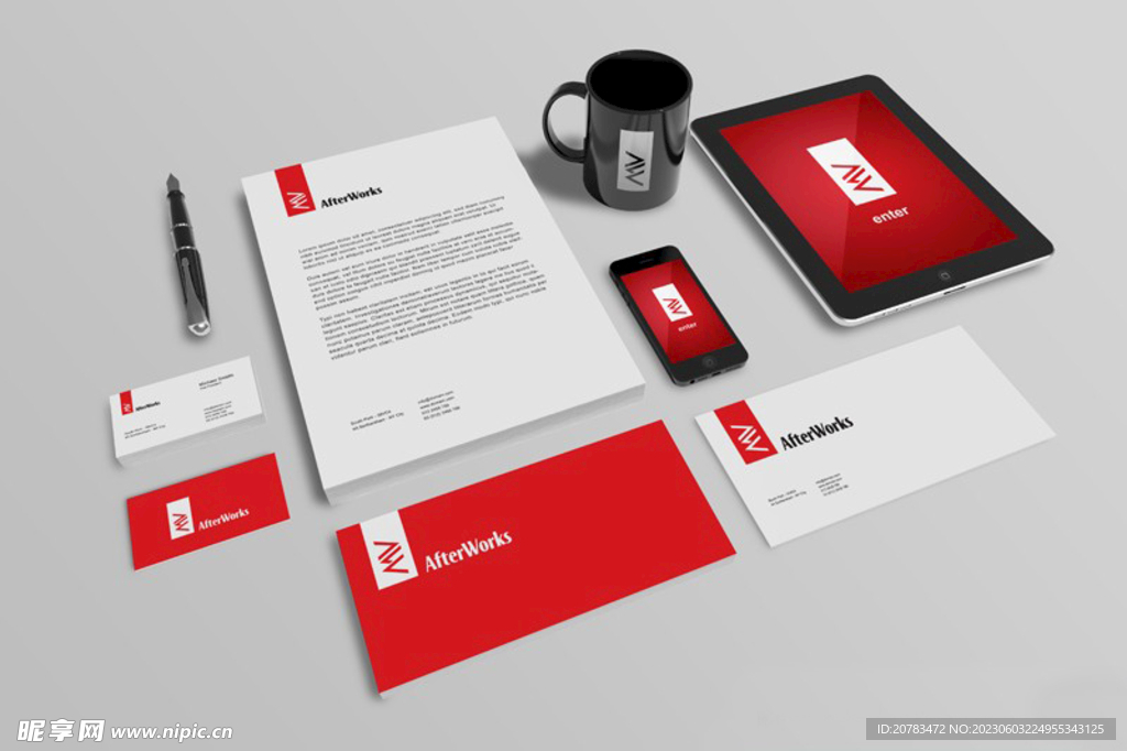 公司企业文案 VI样机贴图