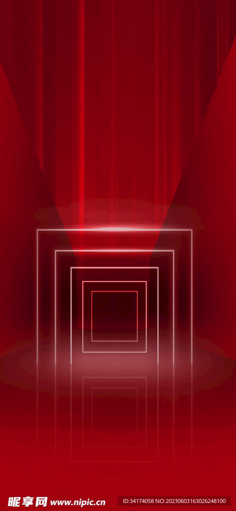 红色背景