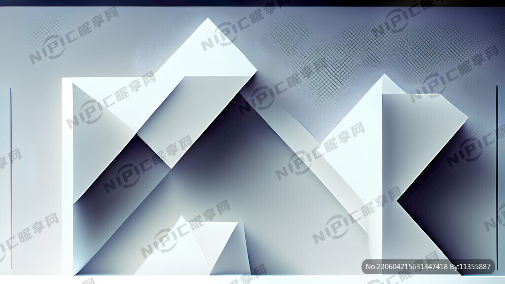 白色 几何 背景 科技 简洁