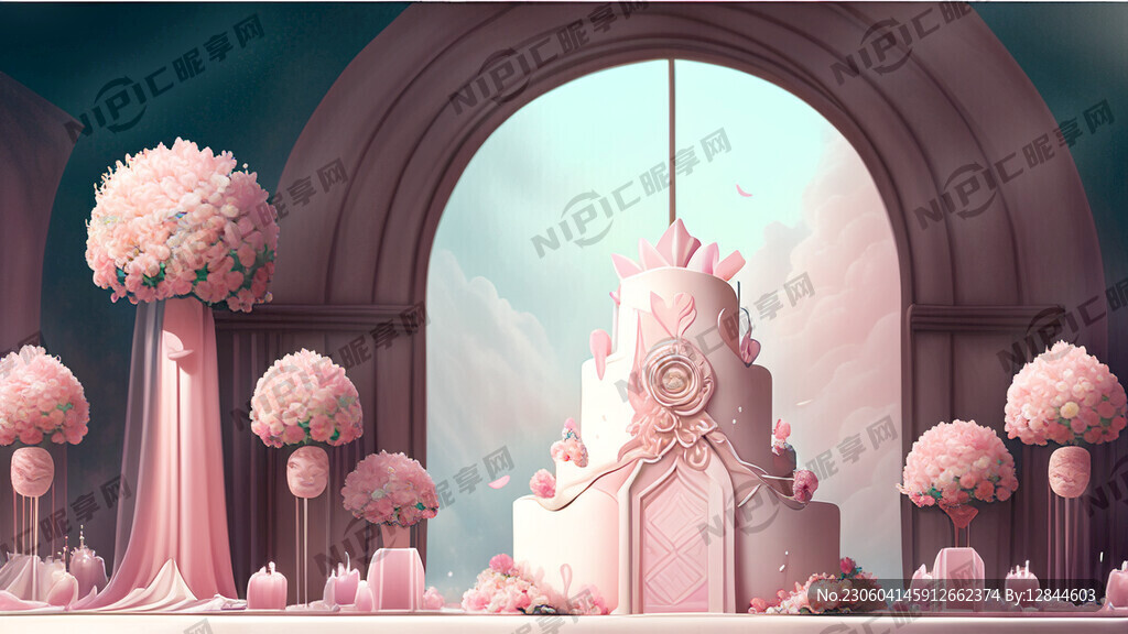 粉色韩系婚礼 梦幻