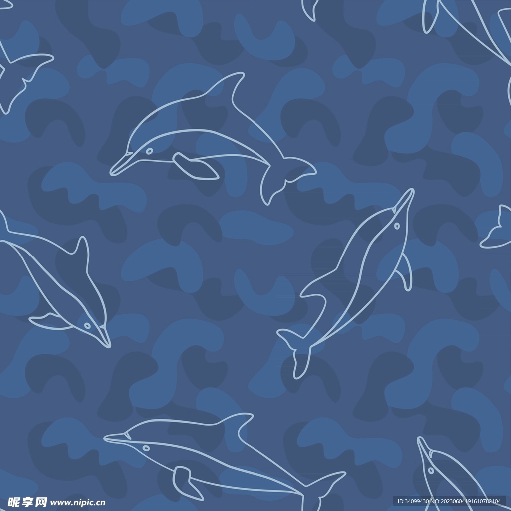 海豚图案