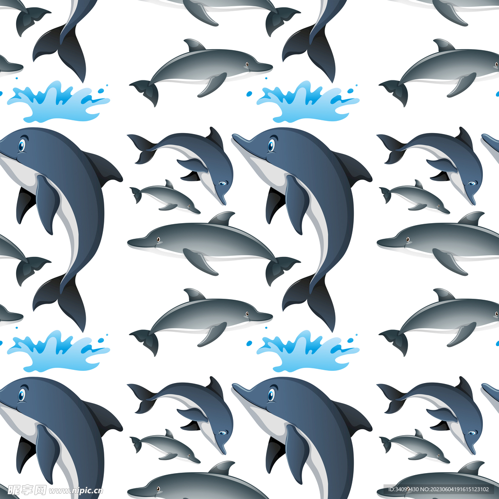 海豚图案