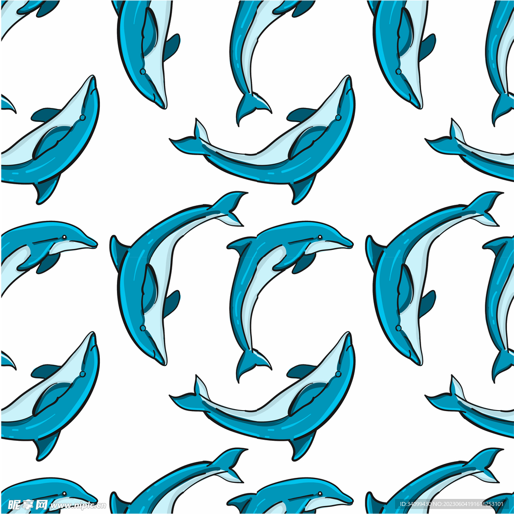 海豚图案