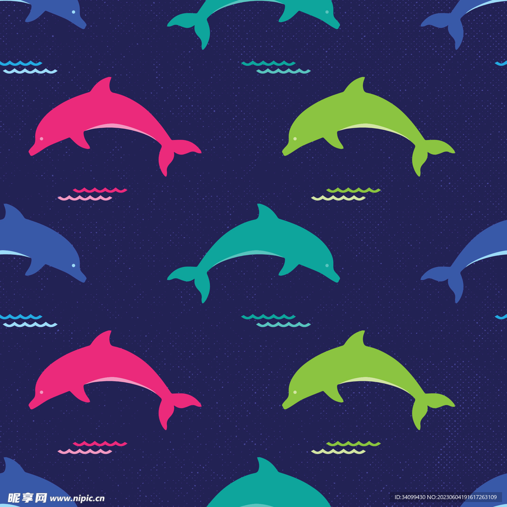 海豚图案