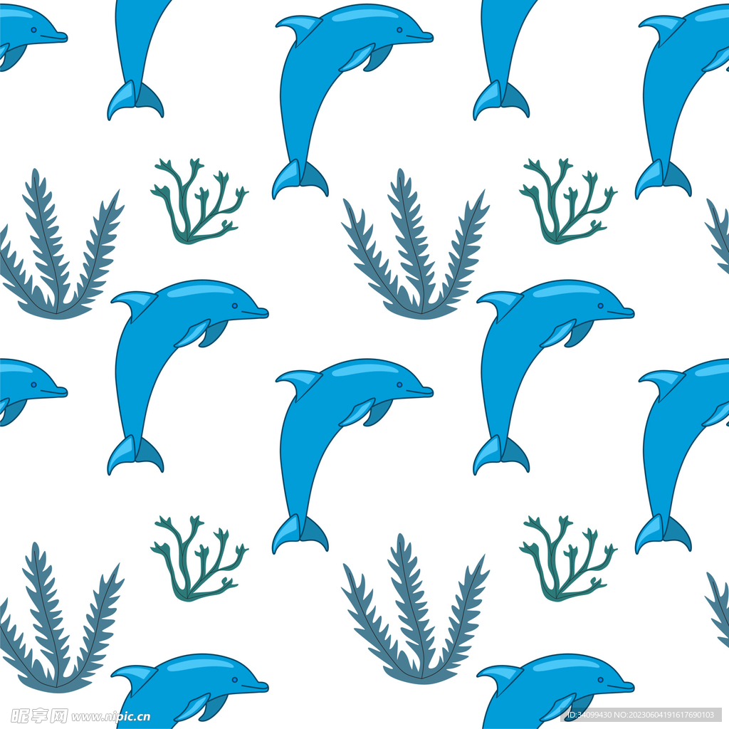 海豚图案