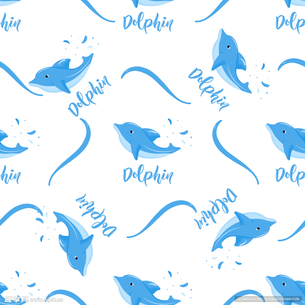 海豚图案