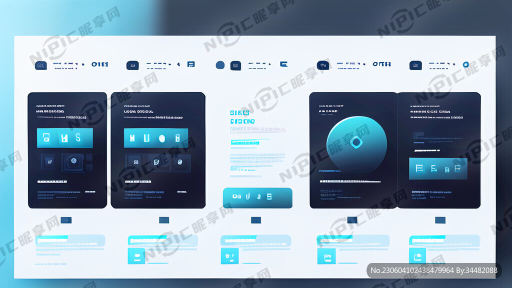 科技公司宣传展板 要体现科技感