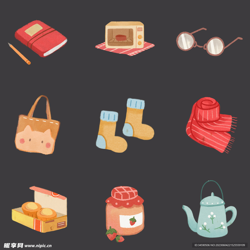 小清新治愈系日常生活物品