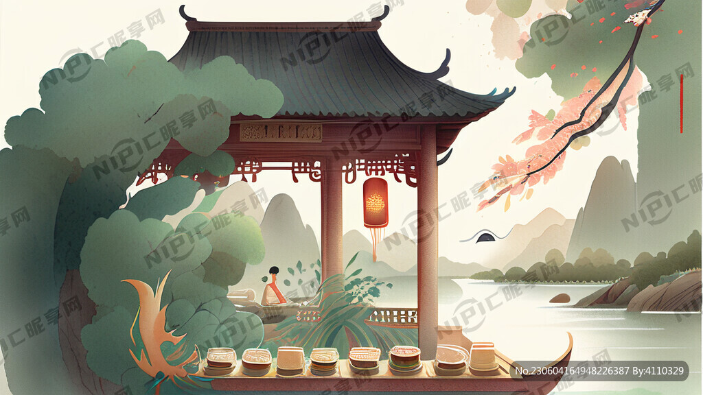 清新海报浓情端午