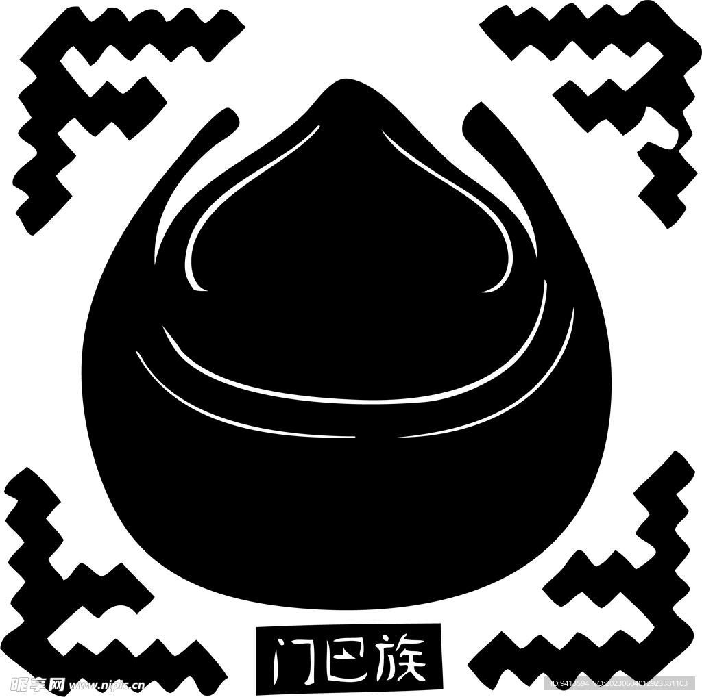 门巴族图腾剪纸