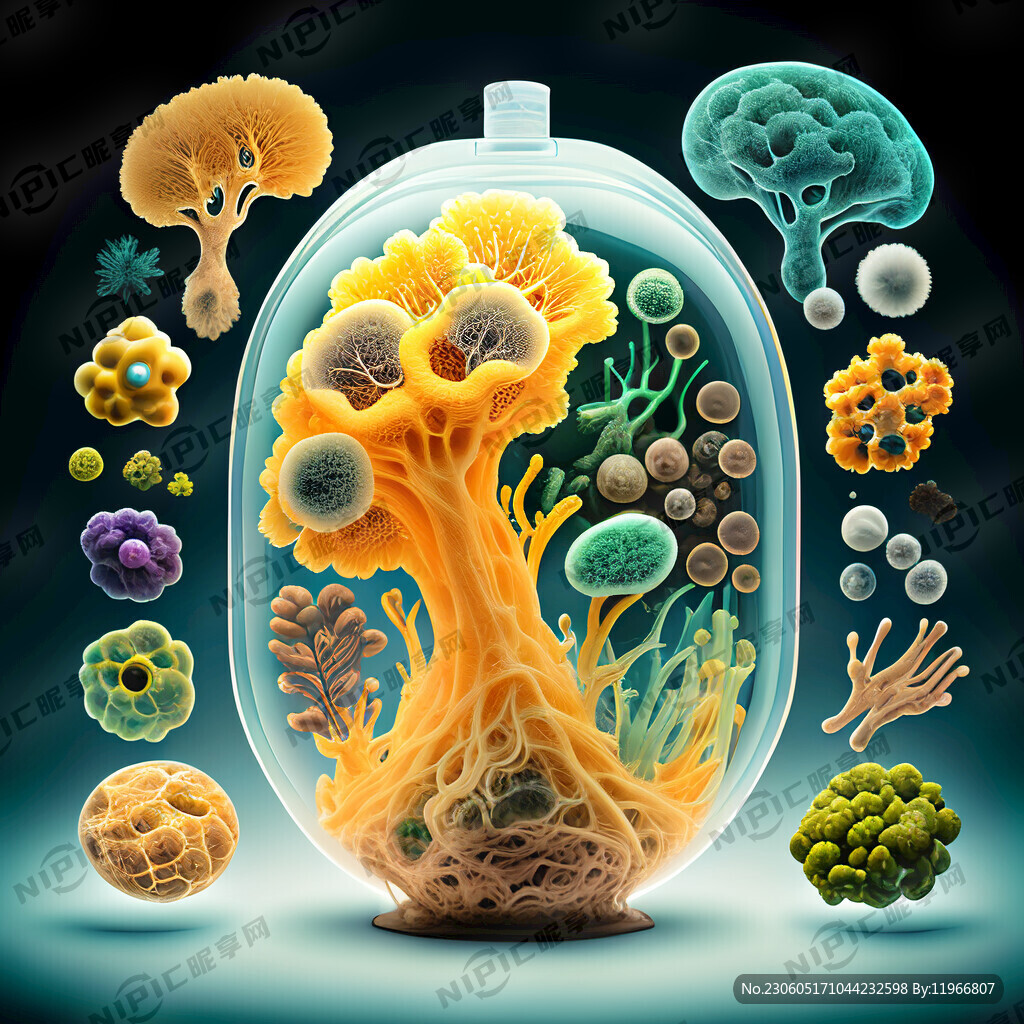 产品是益生菌 透明肠道的展示图