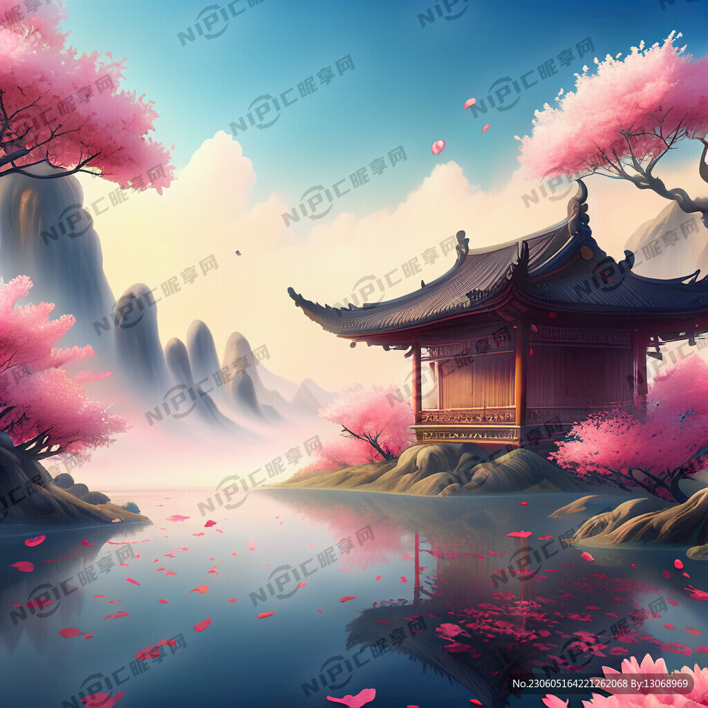 游戏梦幻唯美新中式风景 超高清