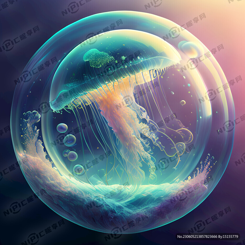 水母撞地球 泡泡 梦幻 科幻