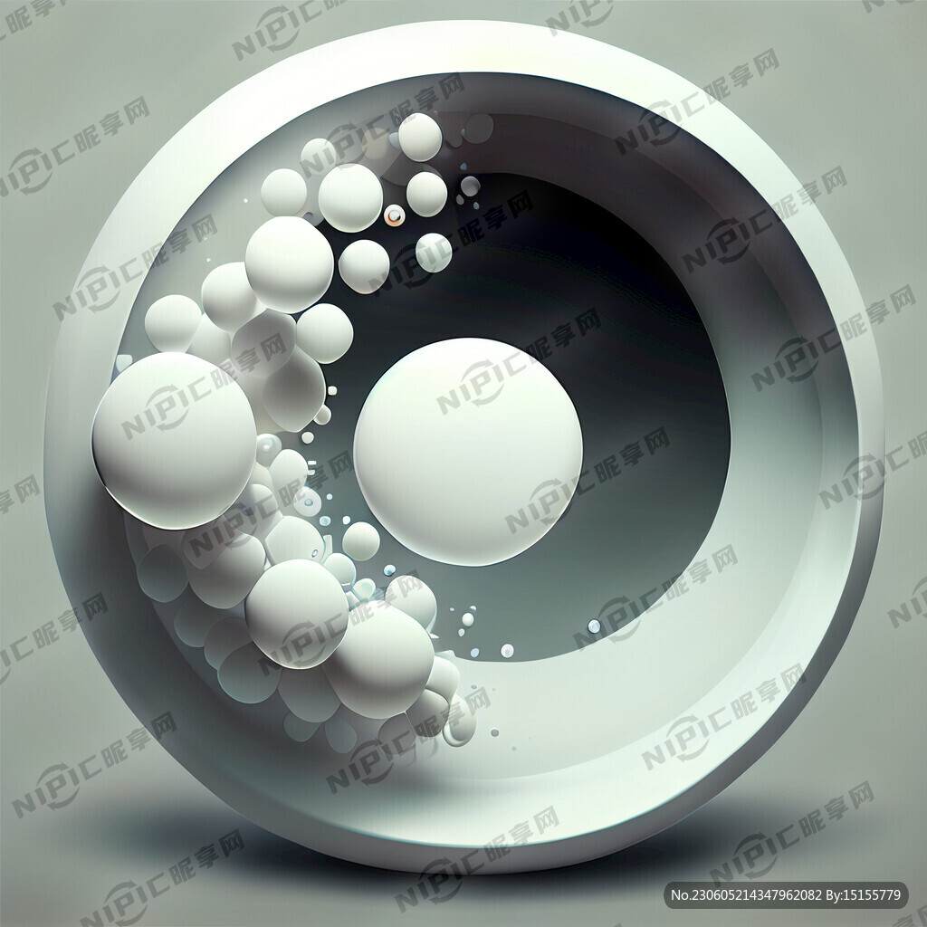 白色 圆形气泡