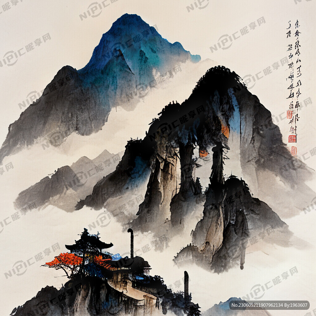 中国风 预祝衔山公司前程似锦