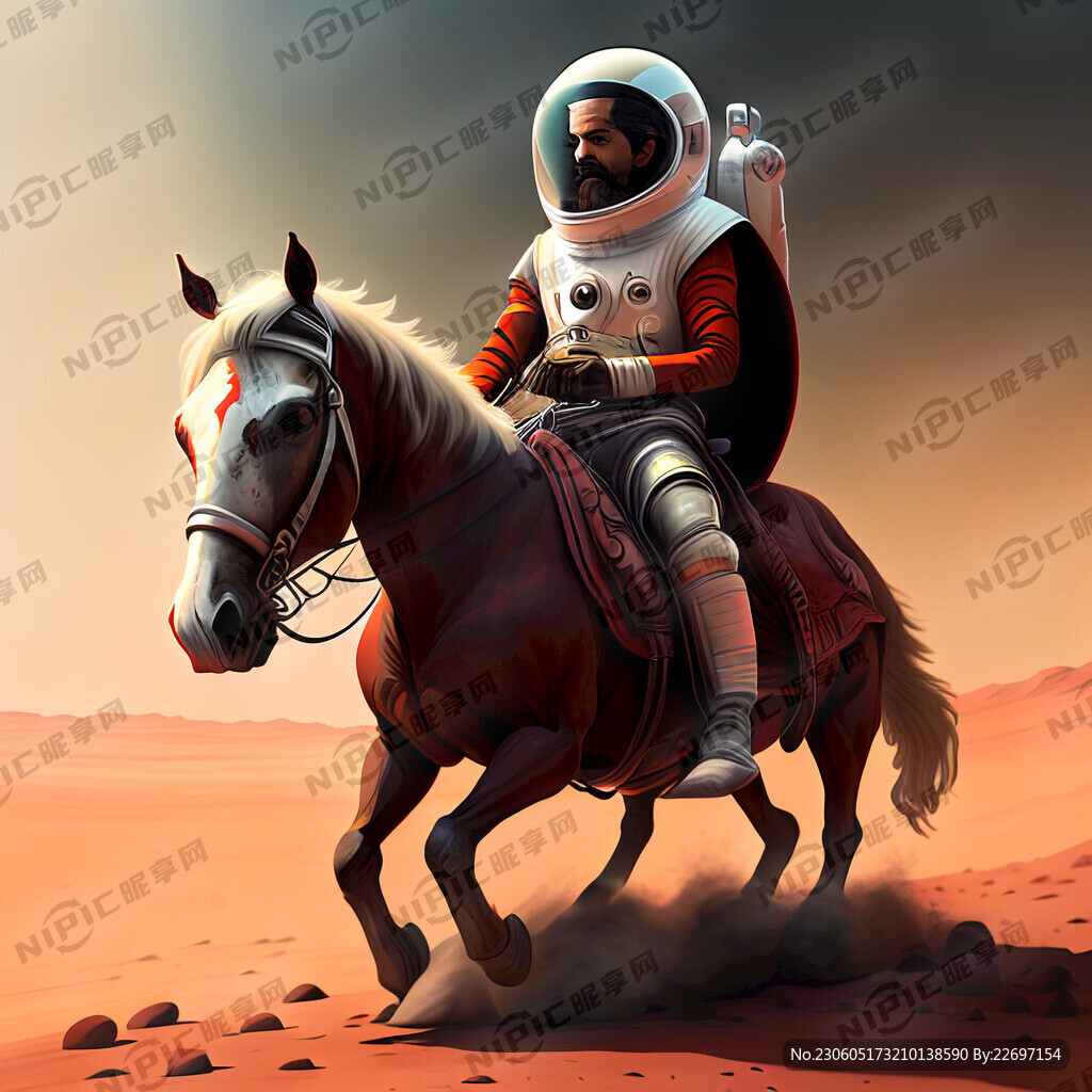 马思克在火星骑马