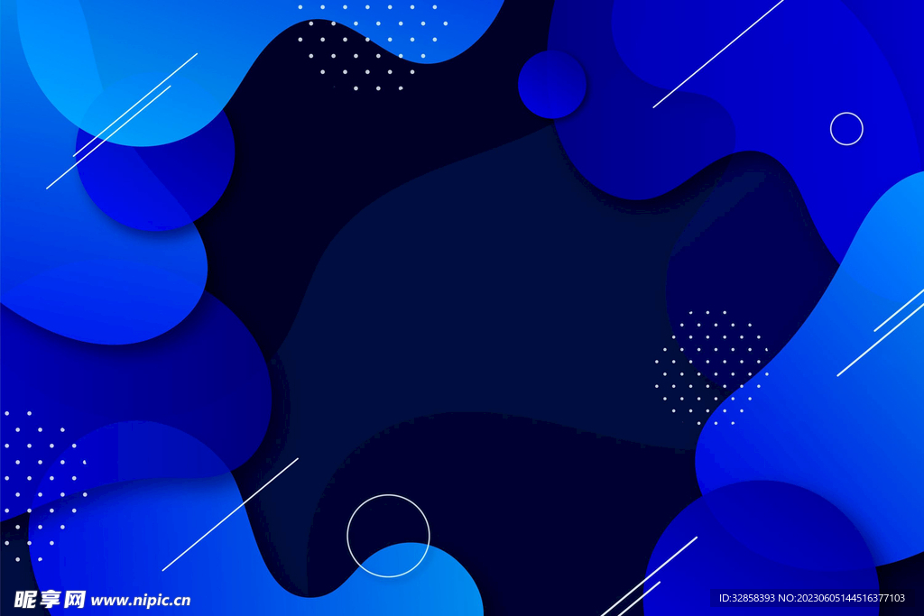 蓝色科技抽象线条背景