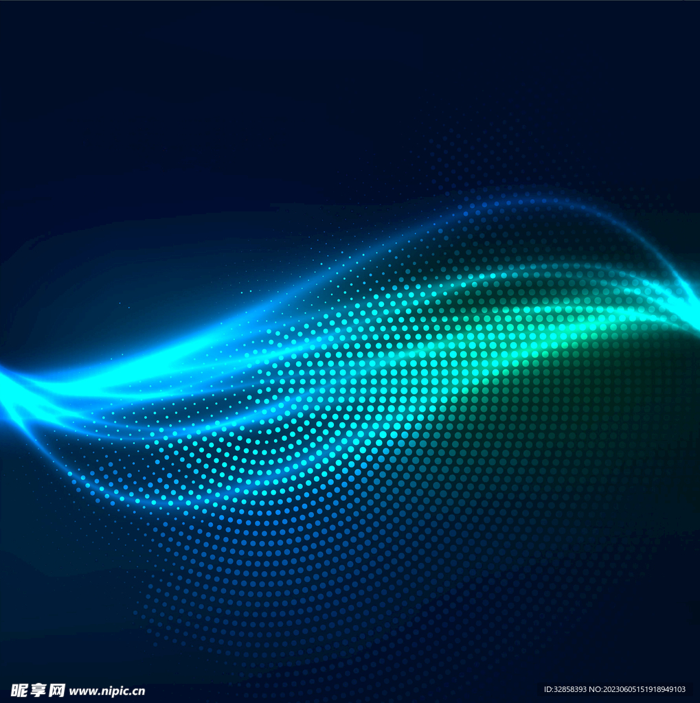 蓝色科技抽象线条背景