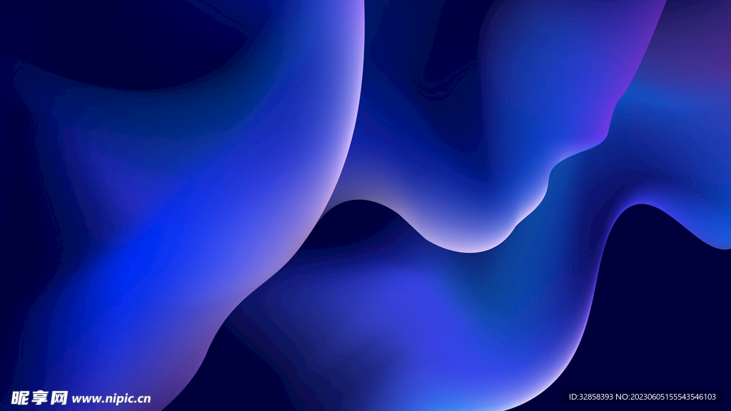 蓝色渐变科技抽象线条背景