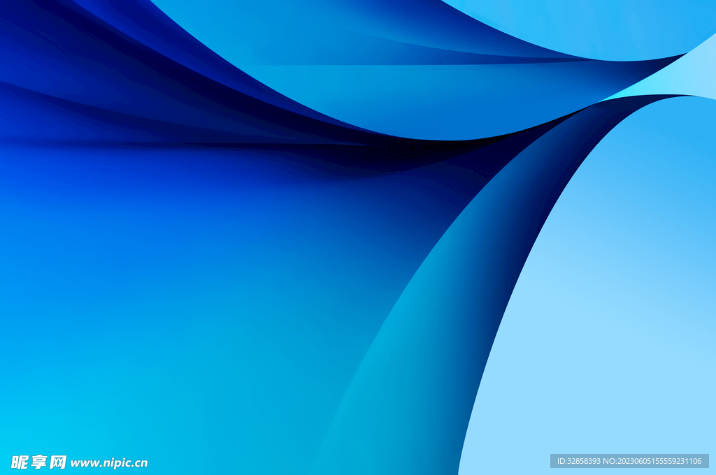 蓝色科技线条渐变抽象线条背景