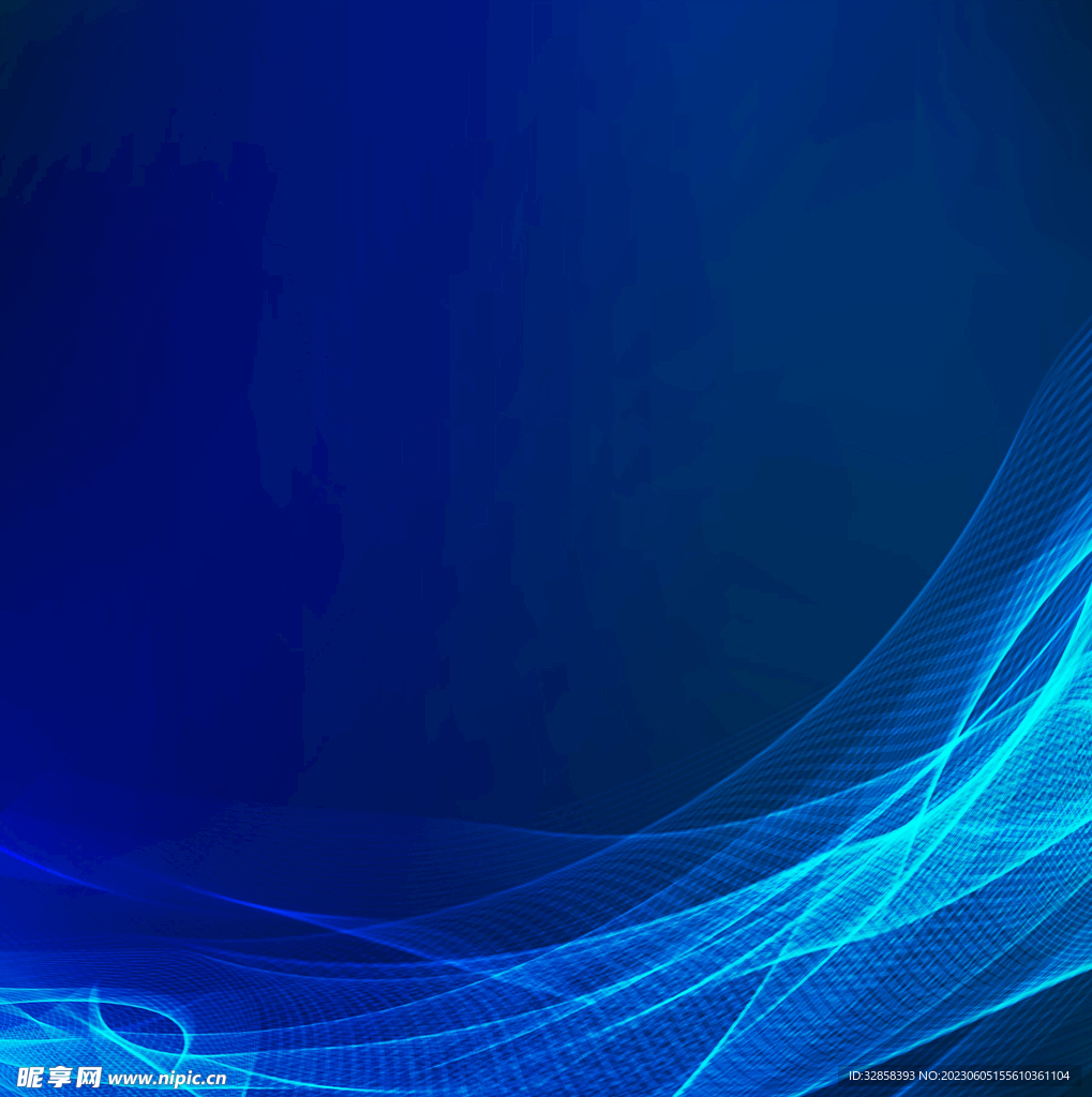 蓝色3d抽象科技线条背景