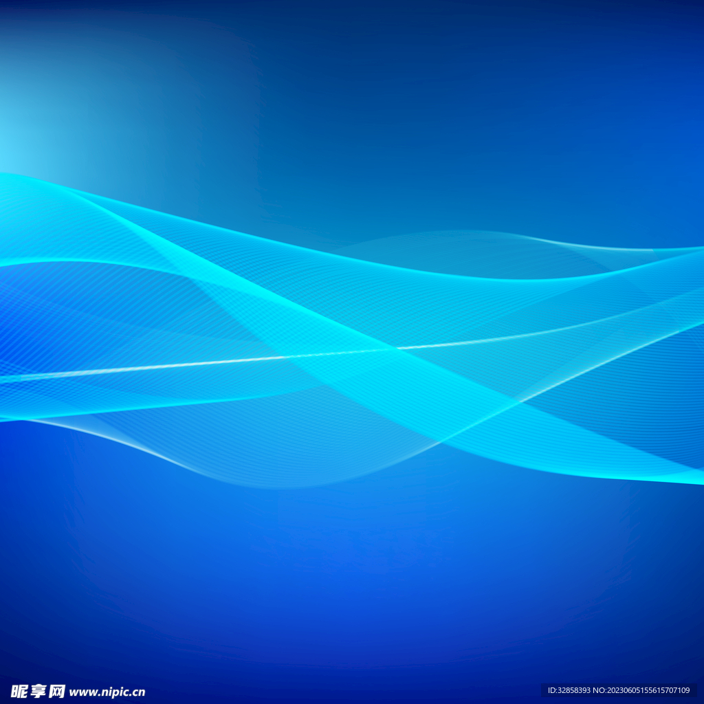 蓝色3d抽象科技线条背景