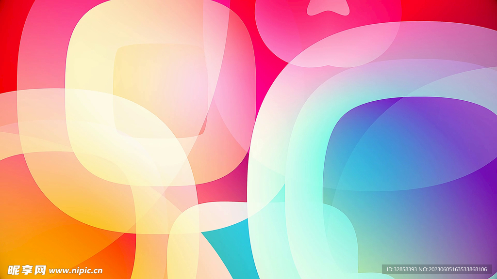 炫彩3d抽象科技线条背景