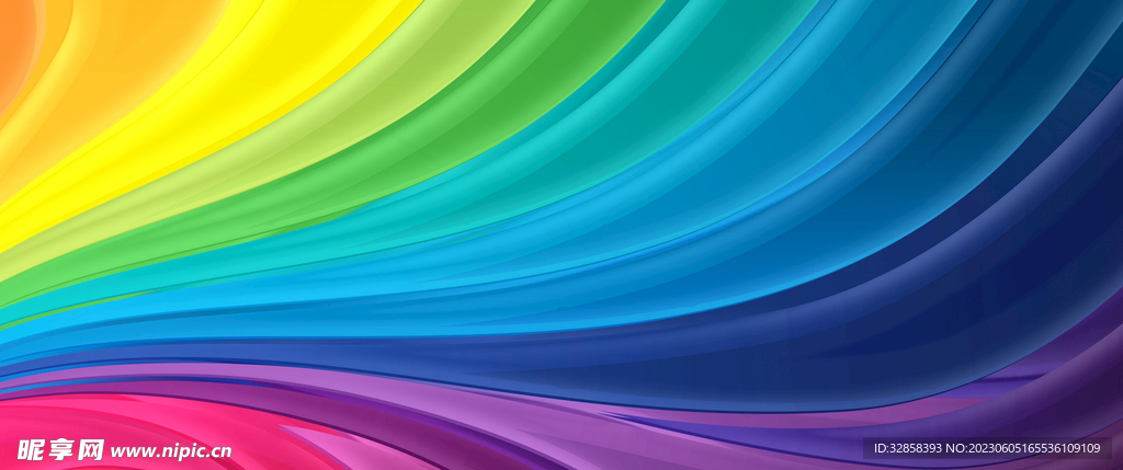 3d炫彩渐变抽象科技线条背景