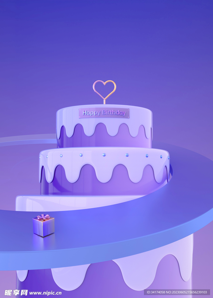 紫色小清新背景