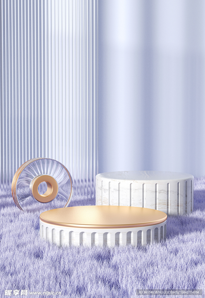 紫色小清新背景